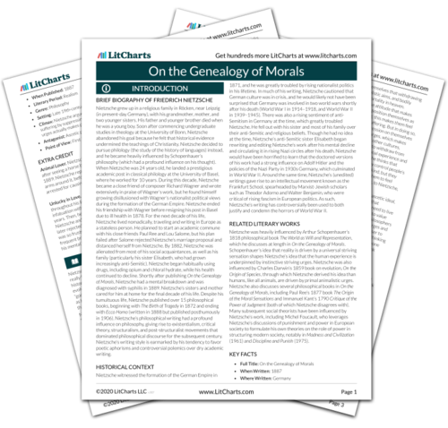 On The Genealogy Of Morals By Friedrich Nietzsche Plot Summary | LitCharts